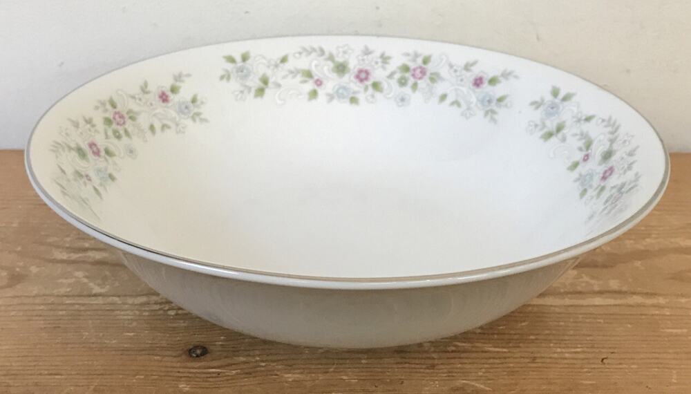 Vtg Diamond China Richmond Floral Japan 9" Vegetable Serving Bowl Dish